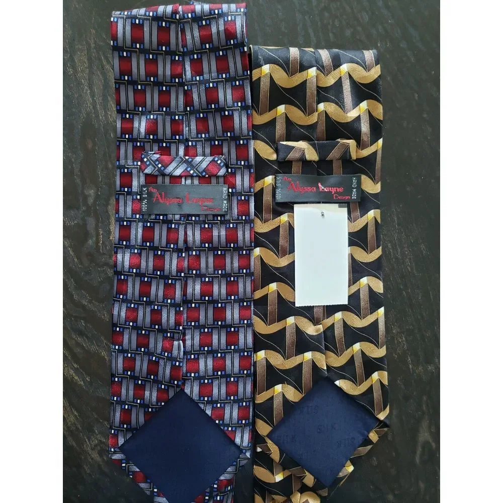 Two Silk ties An Alyssa Layne Design Silk Ties 2‎